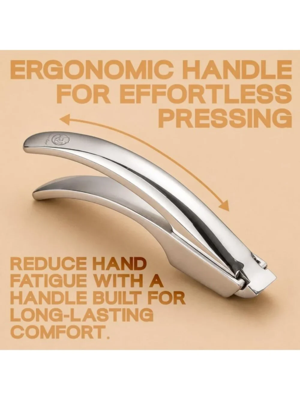 Easy Garlic Press - No Peel Needed, Fine & Coarse Options, Lifetime Replacement